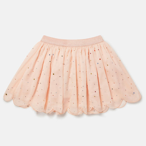 Stella McCartney - Jeweled Tulle Scalloped Skirt