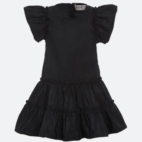 Sea - Diana Taffeta Dress in Black