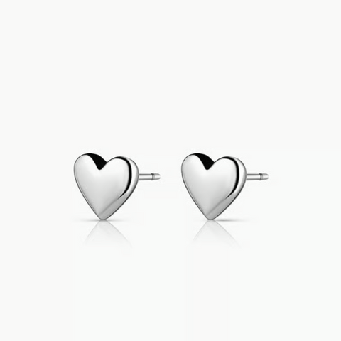 Gorjana - Lou Heart Studs in Silver