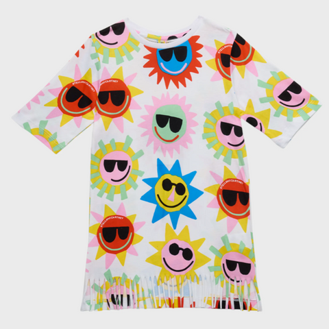 Stella McCartney - Graphic Sun Dress with Fringe