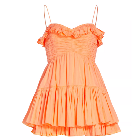 Love Shack Fancy - Linny Dress in Tangerine