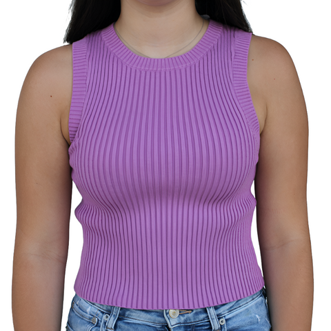 By Together - Sweater Tank in Iris Orchid