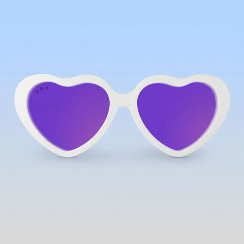 Roshambo Eyewear - Heart Sunglasses in White