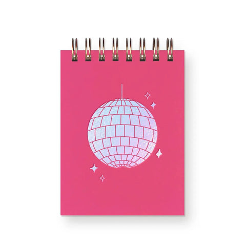 too! - Disco Ball Mini Notebook