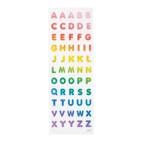 ooly - Holographic Rainbow Letter Stickers