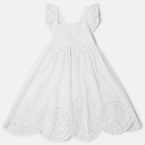 Stella McCartney - Embroidered Anglaise Dress in White