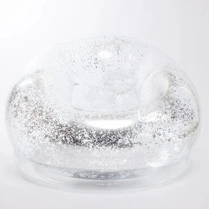 too! - Inflatable Armchair with Glitter