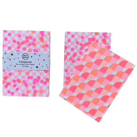 Petra Boase Ltd - Mini Notebooks in Orange/Hot Pink