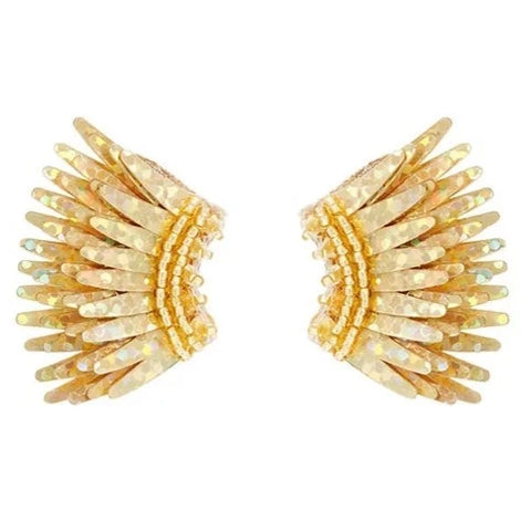 Mignonne Gavigan - Micro Madeline Earrings in Gold Glitter