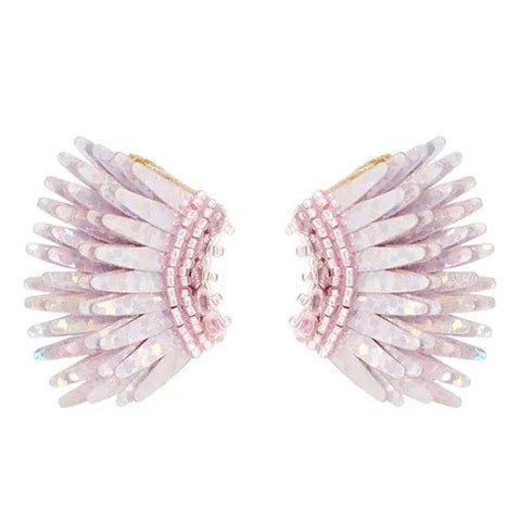 Mignonne Gavigan - Micro Madeline Earrings in Baby Pink Glitter