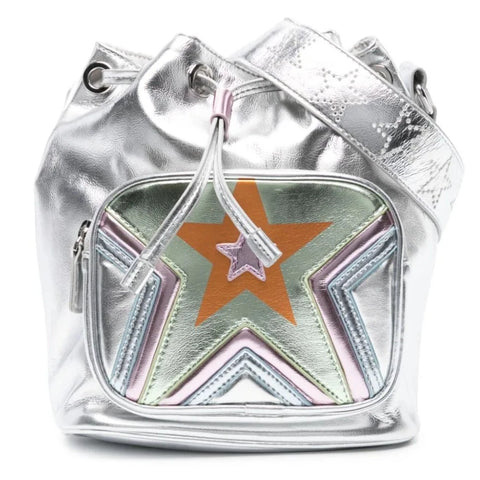 Stella McCartney - Star Bucket Bag in Sliver