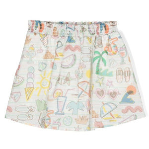Stela McCartney - Summer Doodle Print Skirt