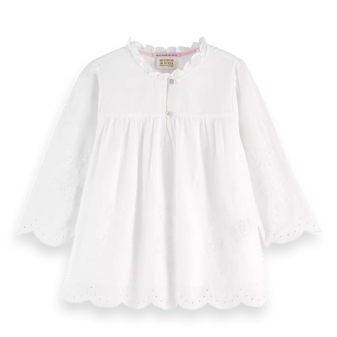 Scotch & Soda - Broderie Anglaise Top in White