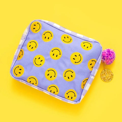 Taylor Elliot Designs - Large Smiley Pouch