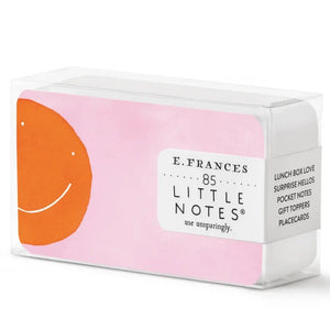 E. Frances - Orange Smiley Little Notes