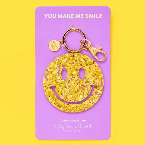 Taylor Elliot Designs - Confetti Smiles Keychain