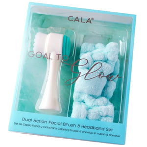 Facial Brush & Headband Set - Mint