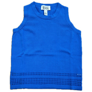 Autumn Cashmere - Tank with Mesh Bottom in Cobalt