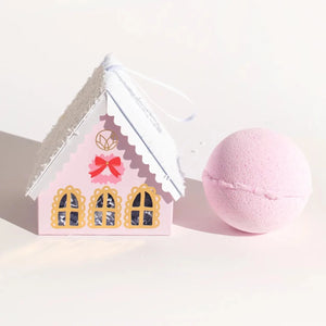 Christmas Village Pink House Bath Bomb