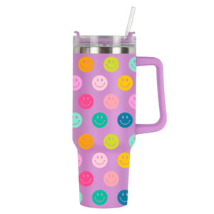 Smiley Tumbler - Berry