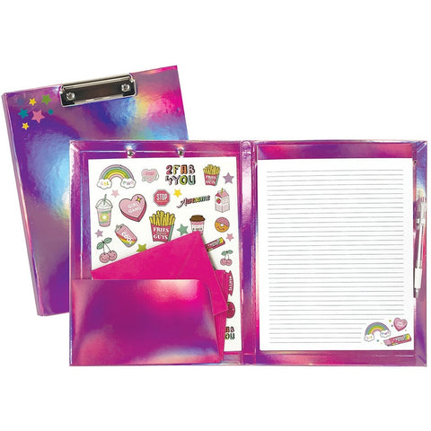 Iscream - Pink Holographic Clipboard Set