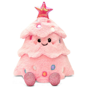 Glitter Pink Christmas Tree Plush