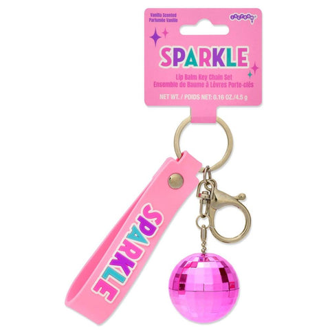 Sparkle Lip Balm Key Chain Set