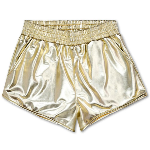 Gold Metallic Shorts