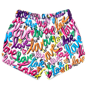 Love Letters Plush Shorts