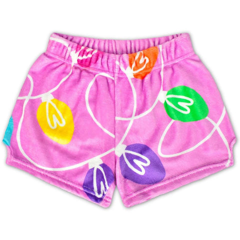 Tinsel & Glow Plush Shorts