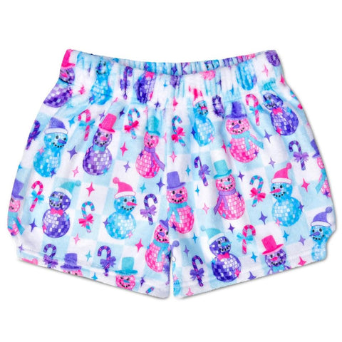 Disco Snowman Plush Shorts