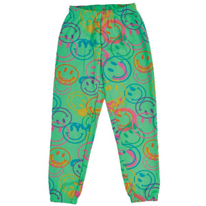 All Over Smiles Sweatpants - Green