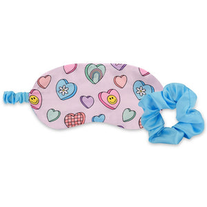 Iscream - Candy Hearts Eye Mask and Scrunchie Set