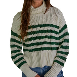 Blaire Sweater - Ivory/Green