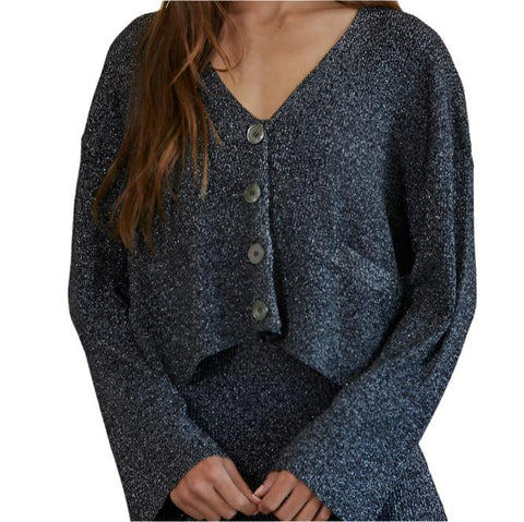 Rozen Cardigan - Silver/Black