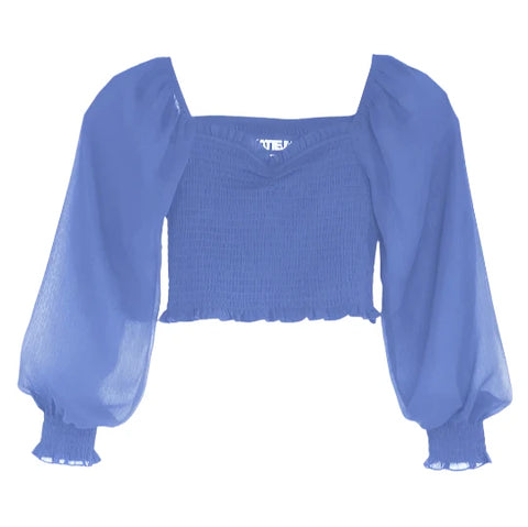 Chloe Top - Vintage Blue