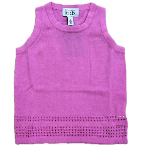 Autumn Cashmere - Tank with Mesh Bottom in Lipstick