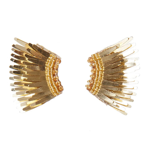 Mignonne Gavigan - Micro Madeline Earrings in Metallic Gold