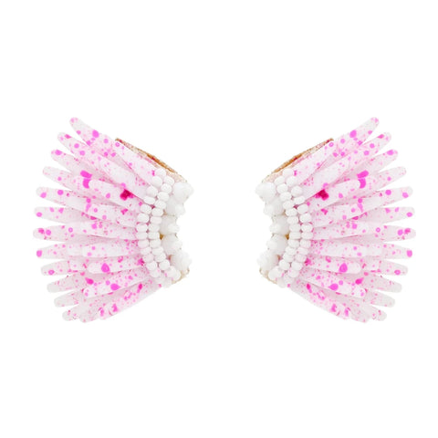 Mignonne Gavigan - Micro Madeline Earrings in Pink/White