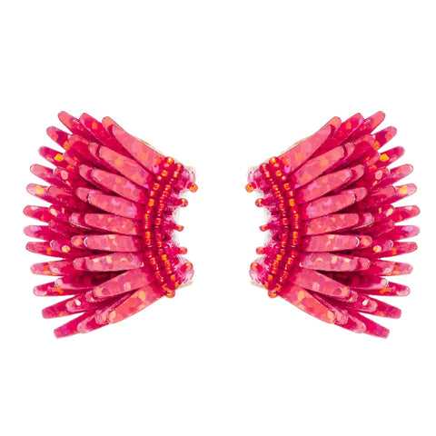 Mignonne Gavigan - Micro Madeline Earrings in Red Glitter