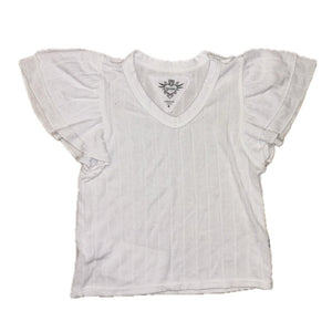 T2LOVE - V-Neck Top in White