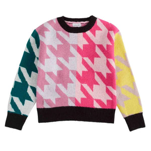 Central Park West - Syvan Multi Houndstooth Sweater