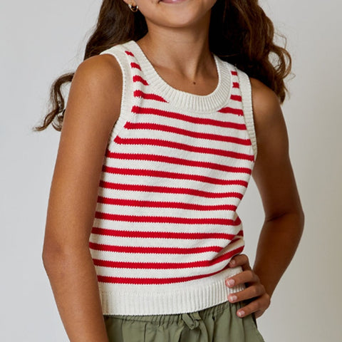 Design History - Red Striped Sweater Tank