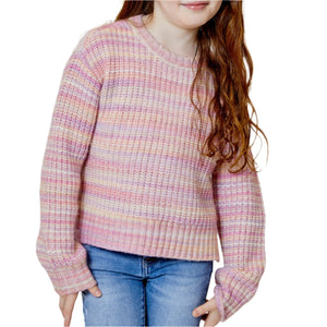 Sunset Stripe Sweater - Pink/Lilac