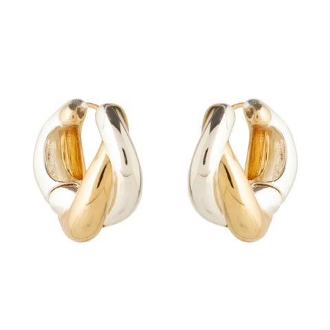 Mignonne Gavigan - Petite Bleecker Hoops in Gold Silver