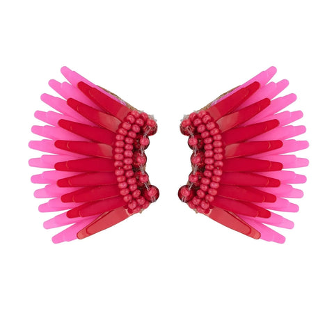 Mignonne Gavigan - Micro Madeline Earrings in Pastel Pink Plum Red