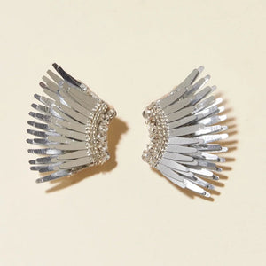 Mignonne Gavigan - Micro Madeline Earrings in Metallic Silver