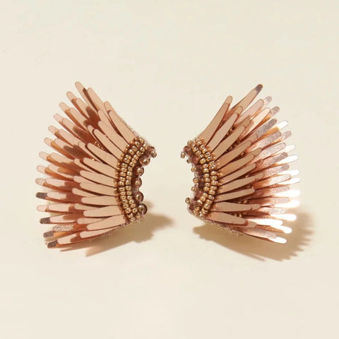Mignonne Gavigan - Micro Madeline Earrings in Metallic Rose Gold