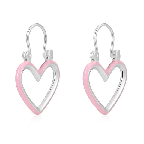 Luv AJ - Mini Heartbreaker Hoops in Baby Pink