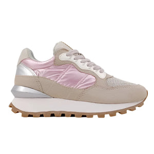 Phoebe Sneakers in Metallic Pink